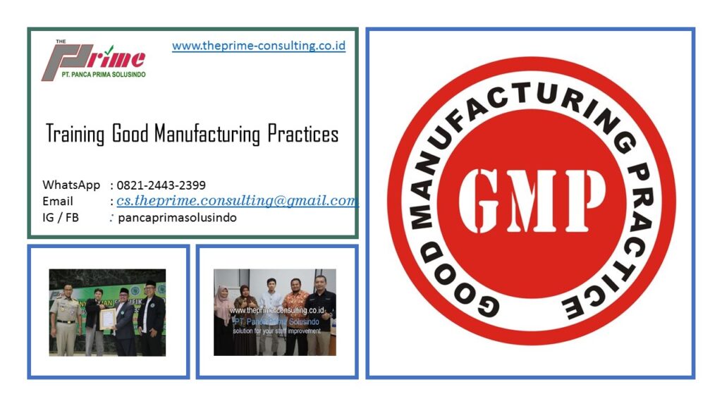 Training Good Manufacturing Practices (GMP)