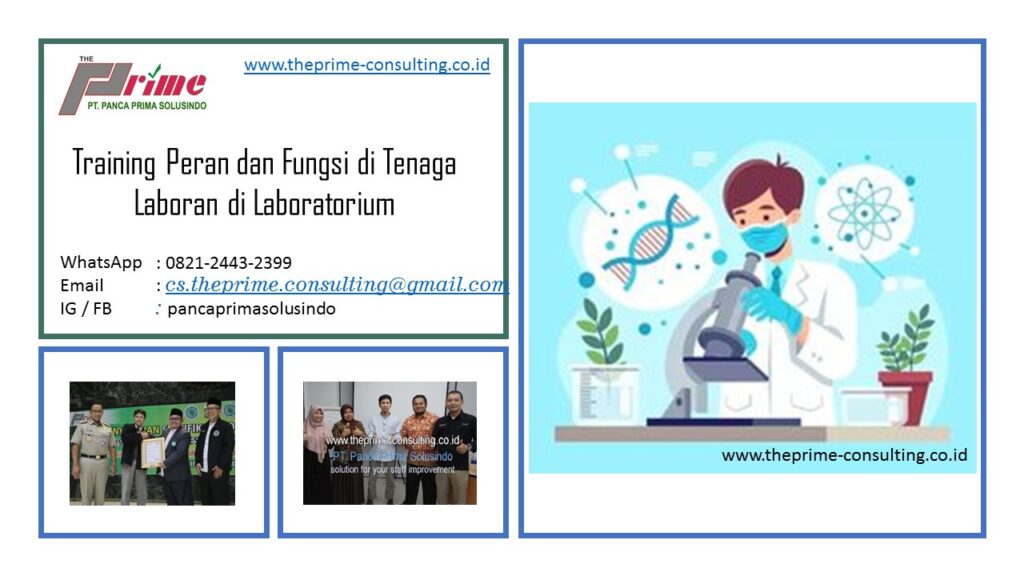 Pelatihan Peran dan Fungsi Tenaga Laboran di Laboratorium