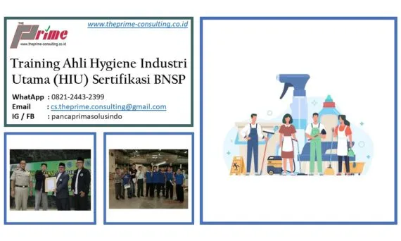 Training Ahli Hygiene Industri Utama (HIU) Sertifikasi BNSP
