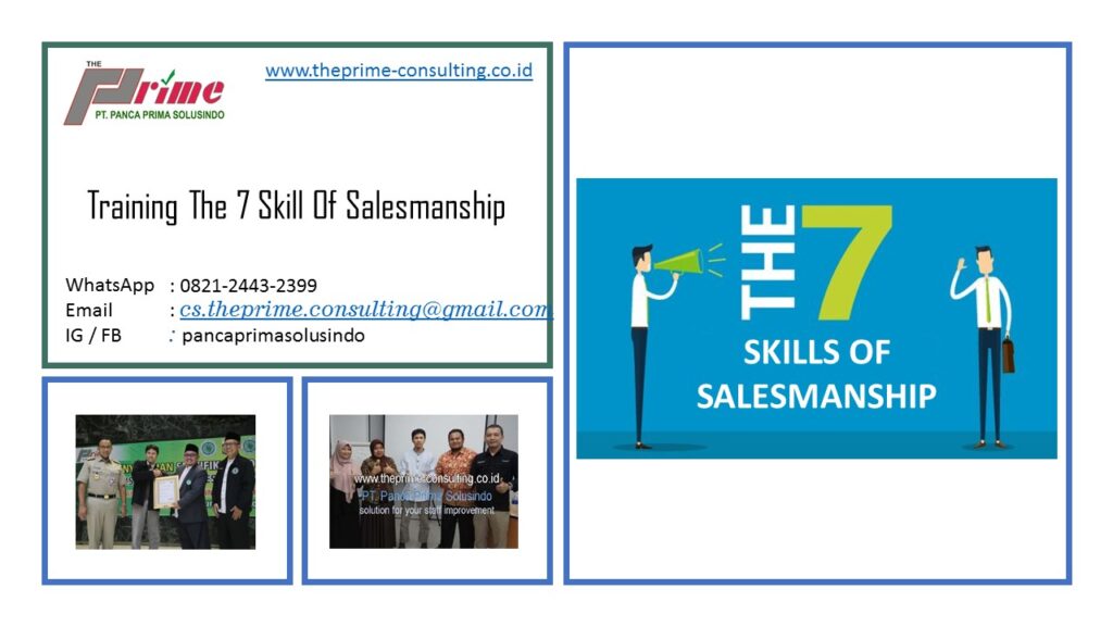 Training The 7 Skill Of Salesmanship