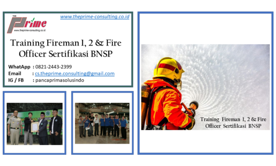 Training Fireman 1, 2 dan Fire Officer Sertifikasi BNSP