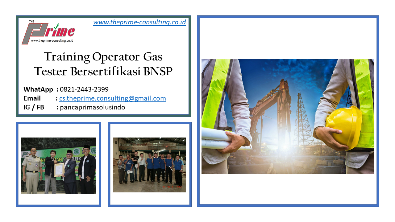 pelatihan gas tester bersertifikasi BNSP