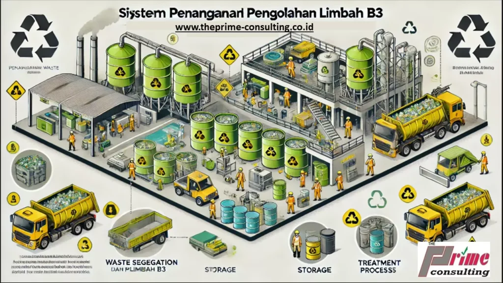 Penjelasan sistem penanganan dan pengolahan limbah B3