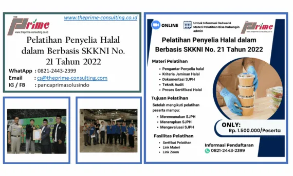 Pelatihan Penyelia Halal sesuai SKKNI No. 21 Tahun 2022